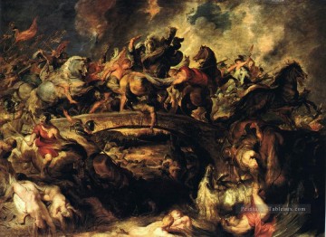 Bataille des Amazones Baroque Peter Paul Rubens Peinture à l'huile